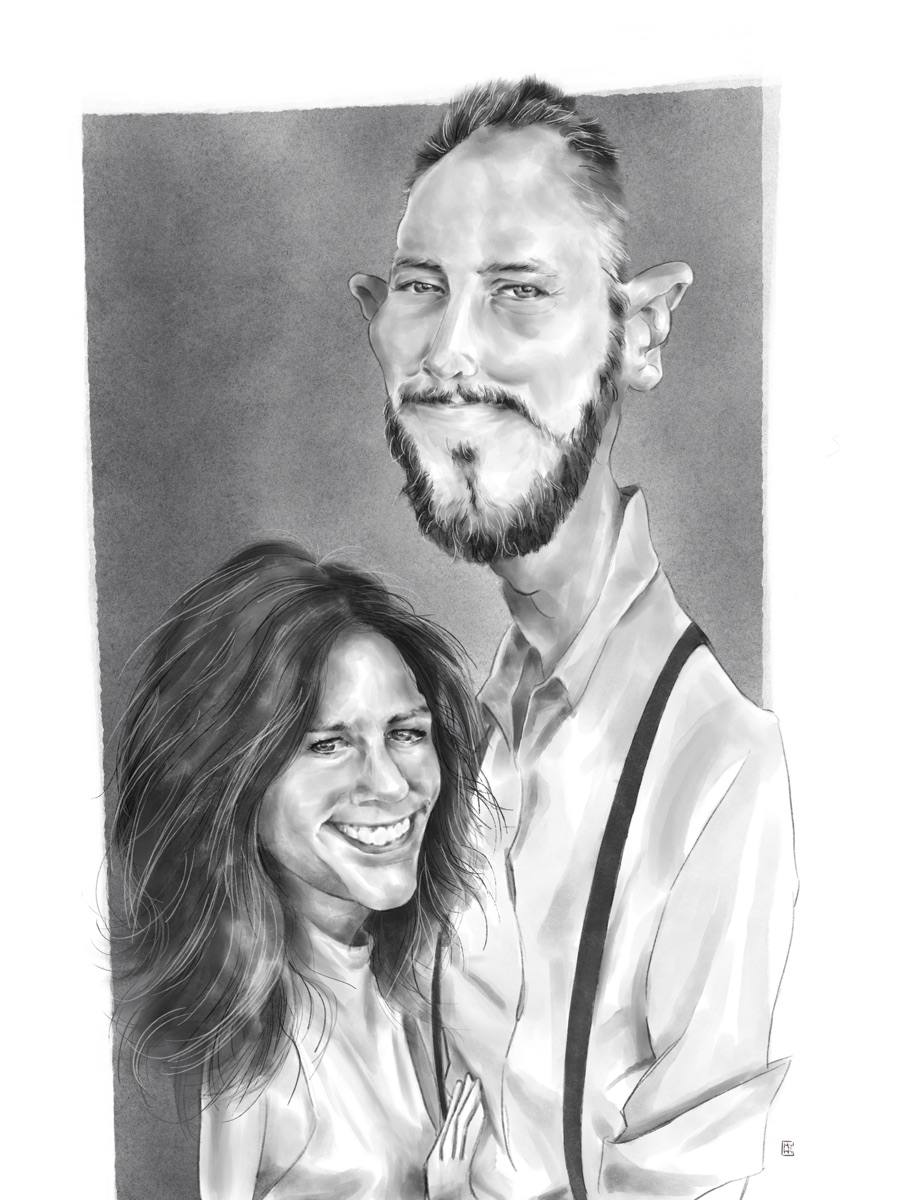 Caricature — duo complice