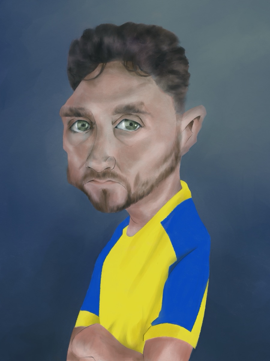Caricature de sportif