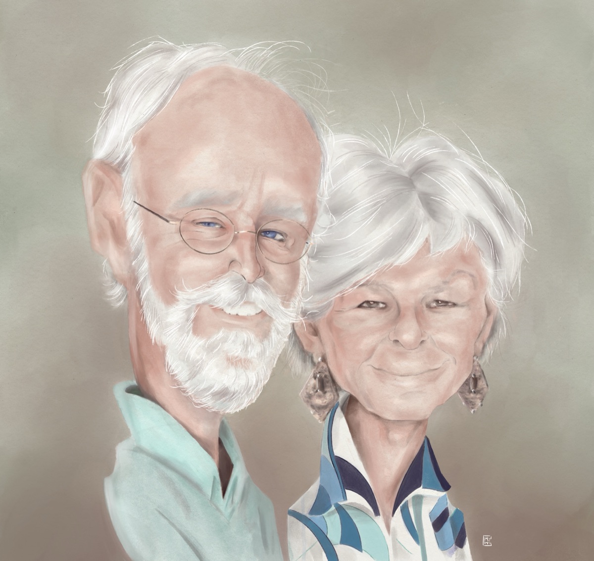 Portraits de famille caricaturés