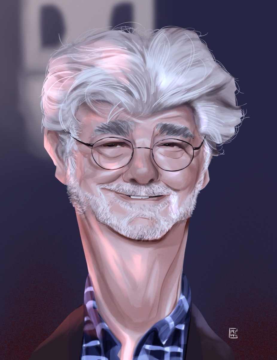 L’élégant au nœud papillon, portrait caricatural