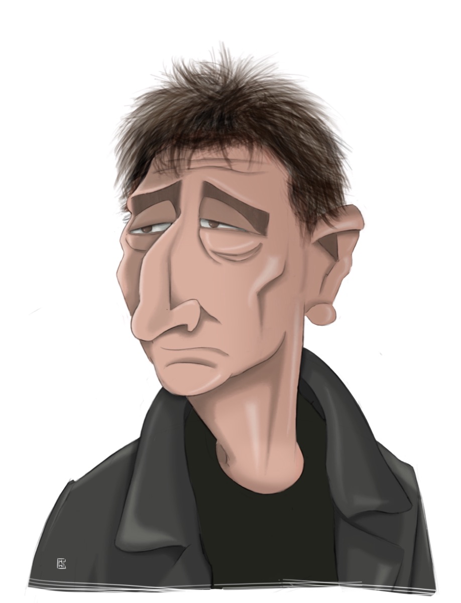 L’âme rock, caricature de musicien